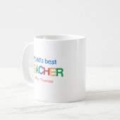 Cadeau enseignant personnalisé Mug pour enseignant (Devant gauche)