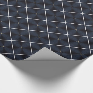 Cadeau Ensemble de papier d'enveloppement bleu et blanc m