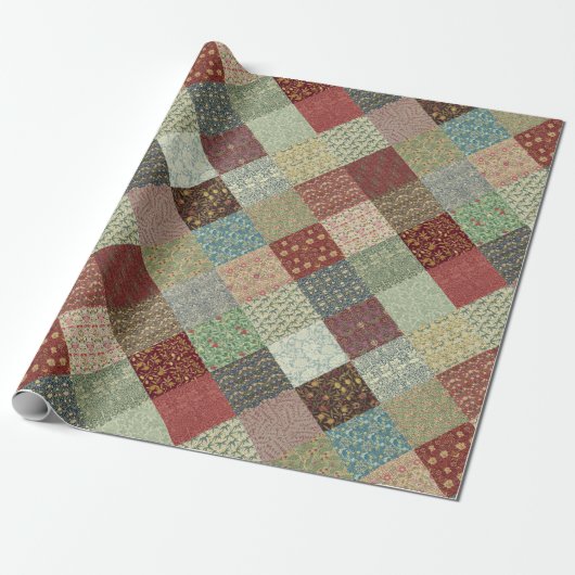 Cadeau Enveloppe de papier d'édredon de patchwork de (Déroulé)