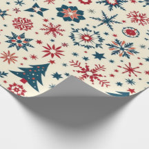 Enveloppement de Noël - Coloris Vintage de papier
