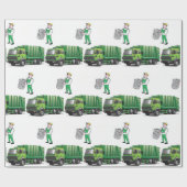 Cadeau Envelopper le papier Garbage Man (Plat)