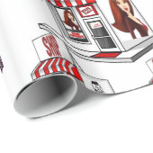 Cadeau Envelopper le papier Stylist (Coin rond)