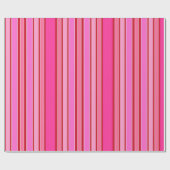 Cadeau Envelopper les bandes de papier rose et rouge (Plat)