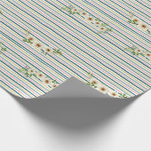 Cadeau Envelopper les bandes et les marguerites de papier (Coin)