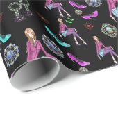 Cadeau Envelopper les chaussures en papier (Coin rond)