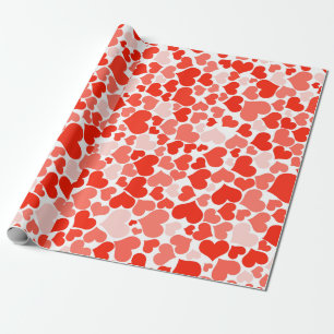 Cadeau Envelopper les coeurs de papier