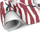 Cadeau Envelopper les crânes en papier (Coin rond)