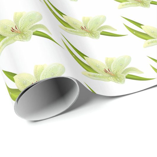 Cadeau Envelopper les fleurs de papier (Coin rond)