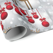 Cadeau Épineuse de papier de Noël (Coin rond)