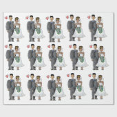 Cadeau Épouser le papier d'emballage (Plat)