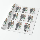 Cadeau Épouser le papier d'emballage (Déroulé)