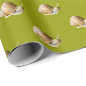 Cadeau Escargot mou sur papier écorce de mousse (Coin rond)