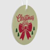 Cadeau Esthétique Pour Elle De Noël Girly Tree Bow (devant)