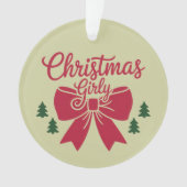 Cadeau Esthétique Pour Elle De Noël Girly Tree Bow (devant)