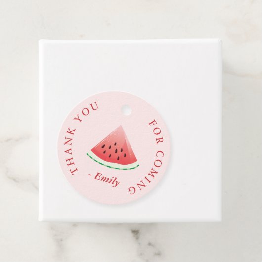 Cadeau Été Watermelon Favoriser les étiquettes (En situation)