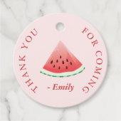 Cadeau Été Watermelon Favoriser les étiquettes (Devant)