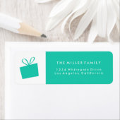 Cadeau Étiquette de adresse de Noël/Vacances (En situation)