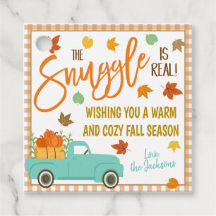 Cadeau Étiquettes cadeaux d'automne