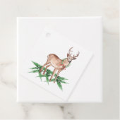Cadeau Étiquettes cadeaux de Noël aux cerfs (En situation)