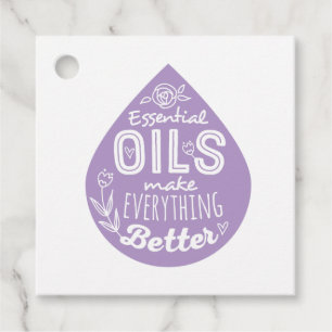 Cadeau Étiquettes cadeaux Lavender Essential Oil Drop