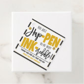 Cadeau Étiquettes cadeaux Merci stylo (En situation)