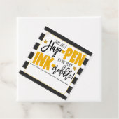 Cadeau Étiquettes cadeaux Merci stylo (En situation)