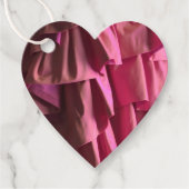 Cadeau Étiquettes Cadeaux Moderne à Ruffles Rose Chaud (Devant)