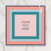 Cadeau Étiquettes Cadeaux Monogramme, Initiales avec Coul (Dos)