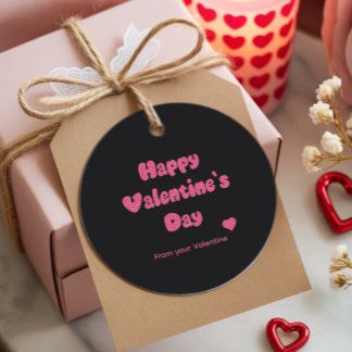 Cadeau Étiquettes Cadeaux Pailletées Saint-Valentin