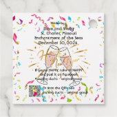 Cadeau Étiquettes carrées (Dos)