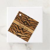 Cadeau Étiquettes de cadeaux Chic Safari Print Black et T (En situation)