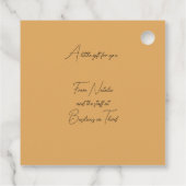 Cadeau Étiquettes de cadeaux Chic Safari Print Black et T (Dos)