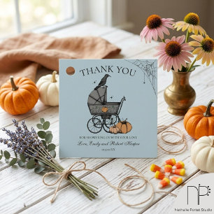 Cadeau Étiquettes de cadeaux de baby shower bleu gothique