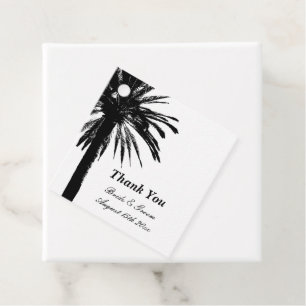 Cadeau Étiquettes de cadeaux de fête de mariage à la plag