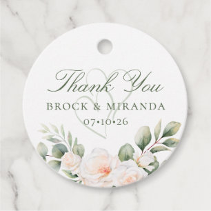 Cadeau Étiquettes de cadeaux de mariage de Brock & Mirand