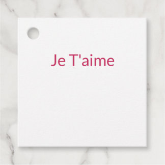 Cadeau Étiquettes de cadeaux de mariage élégantes Je T'ai