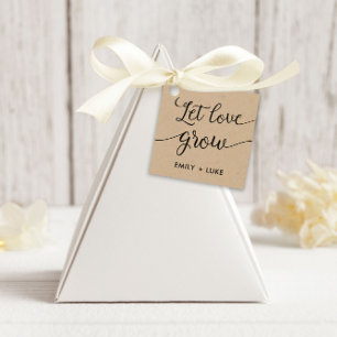 Cadeau Étiquettes de cadeaux « Laissez l'amour grandir »,