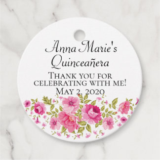 Cadeau Étiquettes de cadeaux personnalisées pour Quinceañ