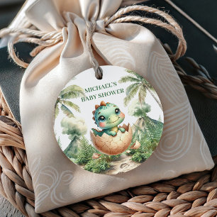 Cadeau Étiquettes de cadeaux pour Baby Shower Bébé Dino q