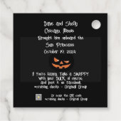Cadeau Étiquettes de canard de croisière Halloween (Dos)