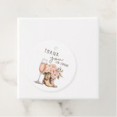 Cadeau Étiquettes de faveur Boots and Bubbly (En situation)