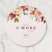 Cadeau Étiquettes de faveur d'amour S'more à emporter (Devant)