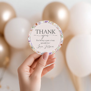 Cadeau Étiquettes de faveur d'anniversaire Petite Fleur S