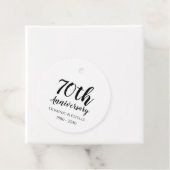Cadeau Étiquettes de faveur de 70e anniversaire (En situation)