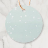 Cadeau Étiquettes de faveur de baby shower arbre de Noël (Dos)