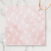 Cadeau Étiquettes de faveur de cœur d'amour et de remerci (Dos)