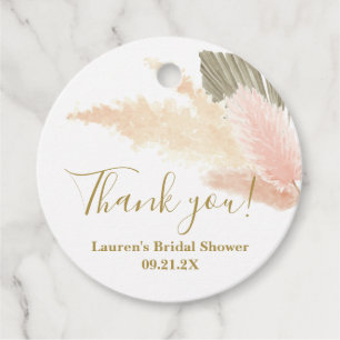 Cadeau Étiquettes de faveur de douche de mariage d'herbe
