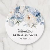 Cadeau Étiquettes de faveur de douche de mariage Fleurs B (Devant)