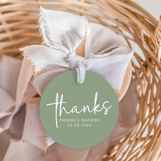 Cadeau Étiquettes de faveur de douche de mariage minimali