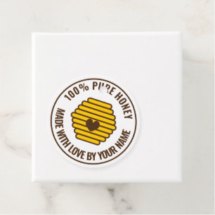 Cadeau Étiquettes de faveur de logo de nid d'abeilles pou